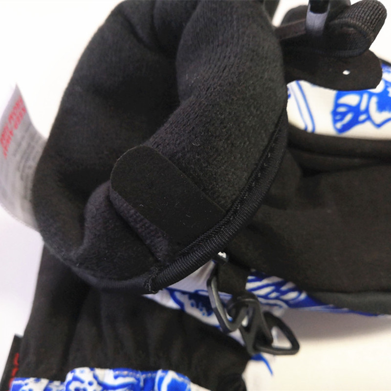 BOODUN Winter Naiste Suusakindad Suusatamine Lumelauakindad Portselanmustriga Veekindlad Lume Uisukindad Soojad Suusatarvikud