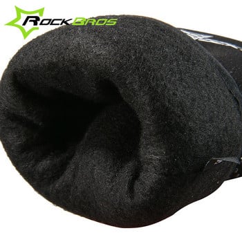 RockBros Ski Gloves Fleece Winter Warm Snowboard Gloves Εξαιρετικά ελαφριά αδιάβροχη μοτοσυκλέτα MTB Bike Thermal Snow Gloves