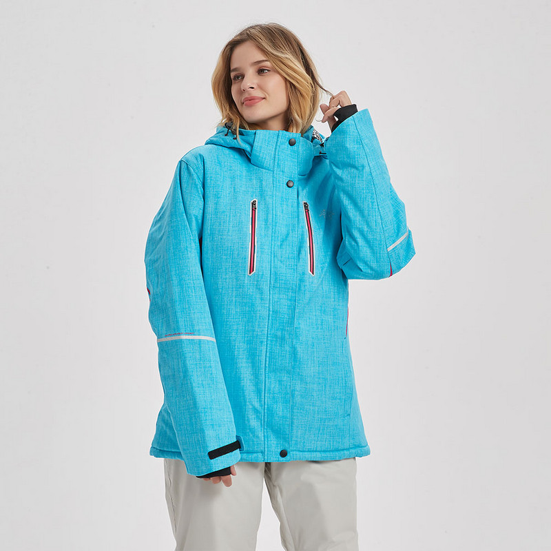 Női téli síkabát Márkák Női Szuper meleg vízálló, szélálló női hókabát szabadtéri sí- és snowboard dzseki női
