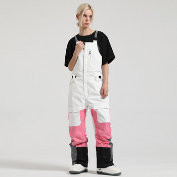 Χειμερινό γυναικείο παντελόνι σκι Ανδρικό παντελόνι για χιονοσανίδα Ολόσωμο αδιάβροχο αντιανεμικό θερμικό ζευγάρι αθλητικά ρούχα εξωτερικού χώρου για βόλτα πεζοπορίας