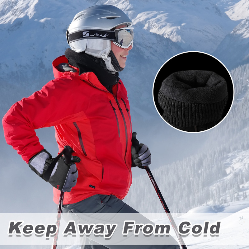 Meeste Suusakindad Talvised Soojad Tuulekindlad Veekindlad Puuteekraaniga Fliis Libisemisvastane Lumelaud Mootorsaan Rattasõidu Suusakindad Naistele