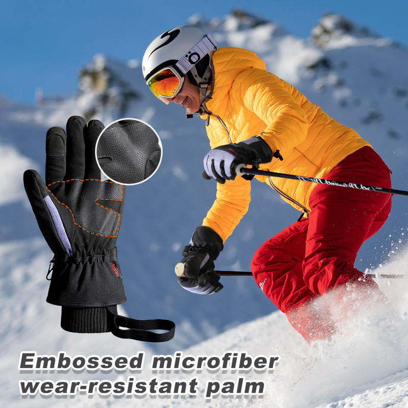 Meeste Suusakindad Talvised Soojad Tuulekindlad Veekindlad Puuteekraaniga Fliis Libisemisvastane Lumelaud Mootorsaan Rattasõidu Suusakindad Naistele