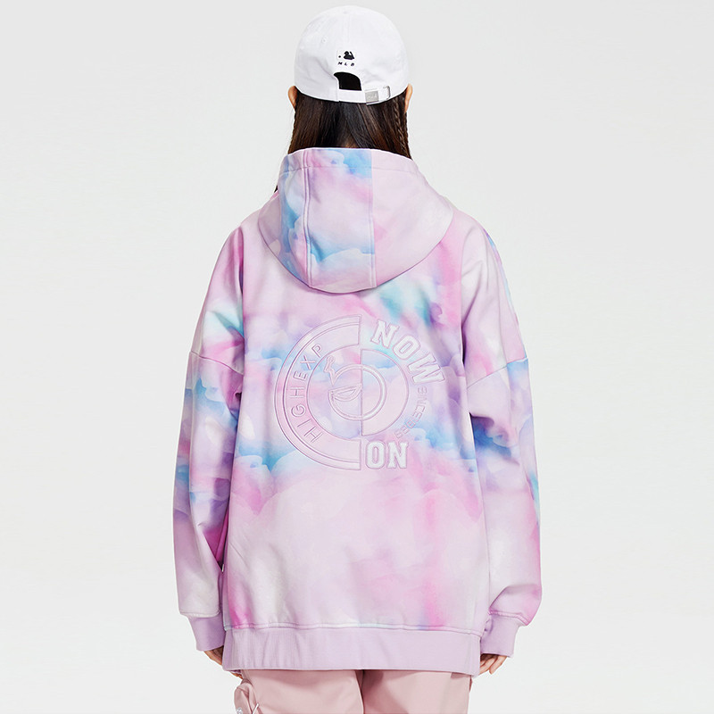 Viršutinės moteriškos vilnos, atsparios vėjui, vandeniui atsparus vidinis slidžių komplektas Šilti žieminiai drabužiai Lauko snieglenčių kostiumas Slidinėjimo gobtuvo striukė