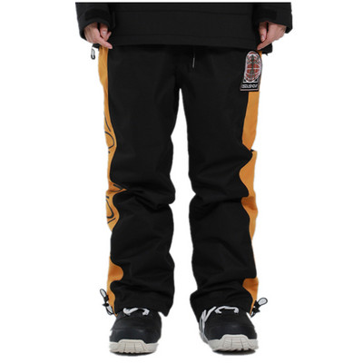 Vyriškos žiemos lauko, vandeniui atsparios, vėjui nepralaidžios, kvėpuojančios slidinėjimo kelnės kelnės su snieglenčių sportu