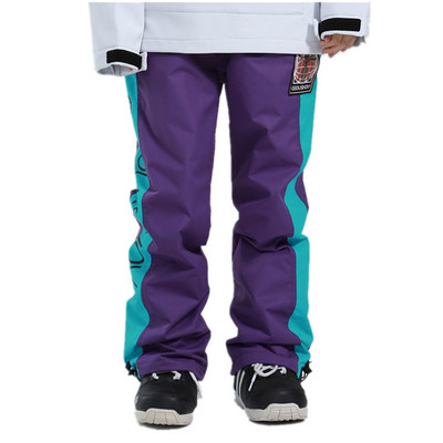 Vyriškos žiemos lauko, vandeniui atsparios, vėjui nepralaidžios, kvėpuojančios slidinėjimo kelnės kelnės su snieglenčių sportu