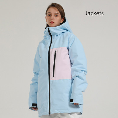 2022 m. žiema Naujos viršūnės Slidinėjimo striukės Moteriškos lauko sportinės snieglenčių striukės Vyriškos, neperpučiamos nuo vėjo ir neperšlampamos slidinėjimo kostiumai, šilti drabužiai.