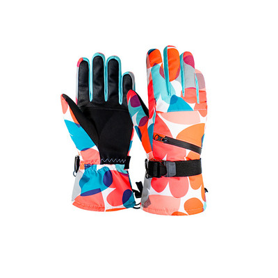 Zimske skijaške rukavice za snowboard od PU kože, neklizajući zaslon osjetljiv na dodir, vodootporan, motocikl, biciklizam, tople rukavice za snijeg, uniseks