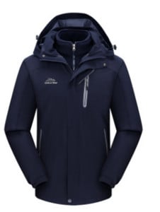 Talvejope välistingimustes kasutamiseks mõeldud meeste spandexist välistingimustes eemaldatav mägironimisjope Kolm-ühes kaheosaline fliisist suusajope