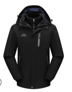 Talvejope välistingimustes kasutamiseks mõeldud meeste spandexist välistingimustes eemaldatav mägironimisjope Kolm-ühes kaheosaline fliisist suusajope