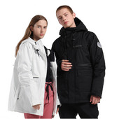 Aukštos kokybės moteriški ar vyriški žiemos drabužiai lediniai sniego kostiumai paltai snieglenčių sportui drabužiai vandeniui atsparūs medvilniniai šilti kostiumai slidinėjimo striukės