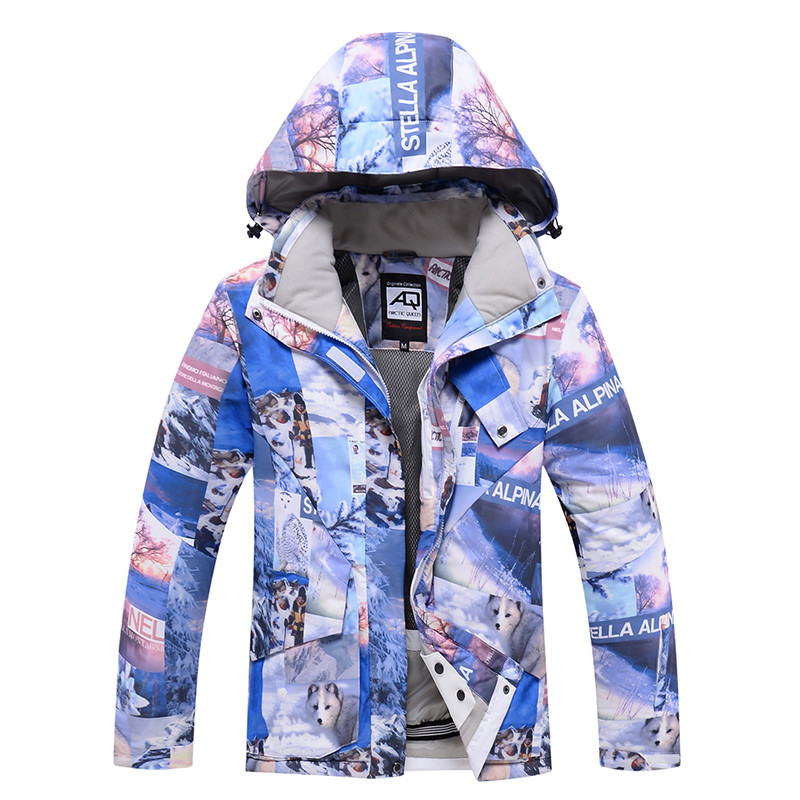 -30 Žiemos slidinėjimo kostiumas vyrams Šiltas nuo vėjo lauko slidinėjimo sportinis snieglenčių kostiumas Šalčiui atsparus vandeniui atsparus madingų spalvų rinkinys