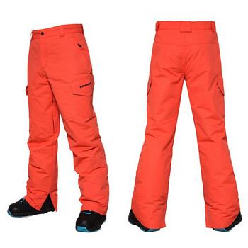 2022 Водоустойчив мъжки ски гащеризон Спортни мъжки ски панталони Зимни мъжки панталони на открито Снежен панталон С тиранти Планински мъжки туристически дрехи