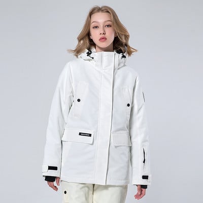 Nauja įrankių slidinėjimo striukė Moterų žiemos lauko laipiojimas snieglente Stovyklavimas storėjantis šiltas, atsparus vėjui ir vandeniui atsparus snieglenčių paltai