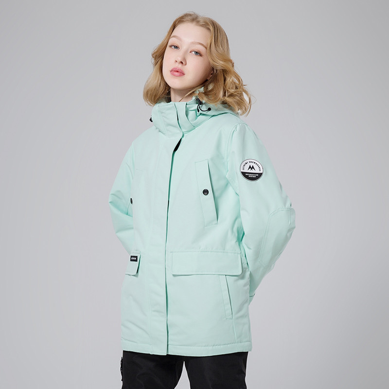 Nauja įrankių slidinėjimo striukė Moterų žiemos lauko laipiojimas snieglente Stovyklavimas storėjantis šiltas, atsparus vėjui ir vandeniui atsparus snieglenčių paltai