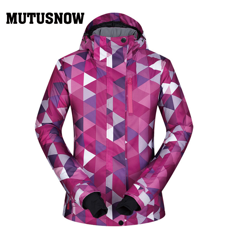 2020 m. Nauja žiemos stovyklavietė Žygiai Slidinėjimas Moteriška slidinėjimo striukė Orui pralaidi sportinė apranga su gobtuvu moteriška, vandeniui atspari viršutinė snieglenčių striukė