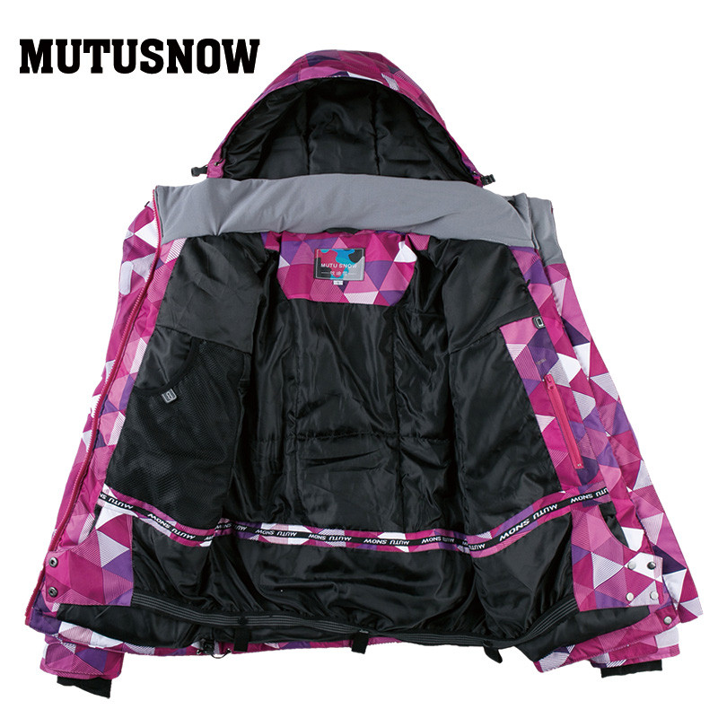 2020 m. Nauja žiemos stovyklavietė Žygiai Slidinėjimas Moteriška slidinėjimo striukė Orui pralaidi sportinė apranga su gobtuvu moteriška, vandeniui atspari viršutinė snieglenčių striukė