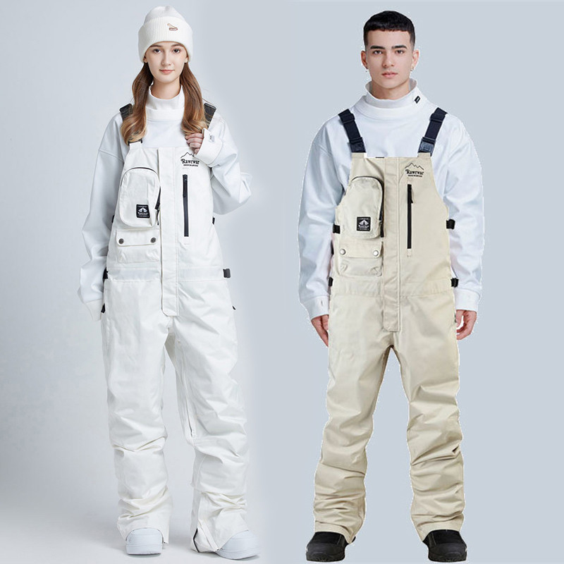 2022 m. sniego kombinezonas Vyriški slidinėjimo kelnės Moteriškos kalnų slidinėjimo kelnės lauko sportui atsparūs vandeniui vyriški kombinezonai, snieglenčių drabužiai