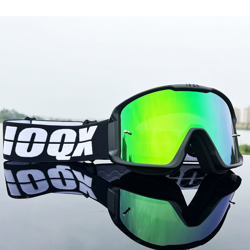 IOQX muške motociklističke naočale za offroad utrke protiv magljenja, otporne na vjetar, UV zaštitne naočale za kacigu, vanjske naočale za ATV MX, motocross