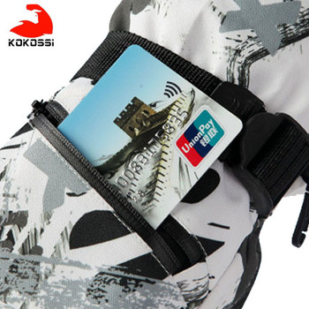 KoKossi Thermal Ski Gloves Ανδρικά Γυναικεία Winter Fleece Αδιάβροχα ζεστά γάντια Snowboard Snow Gloves 3 Fingers Οθόνη αφής για ιππασία σκι