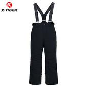 X-TIGER slidinėjimo antklodės kelnės berniukams ir mergaitėms žiemos -30 temperatūros sportiniai drabužiai vaikams, sniego audrai, vandeniui atsparūs, šilti, slidinėjimo kelnės