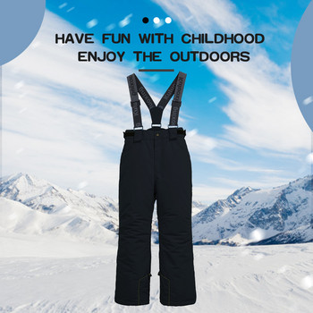 X-TIGER Ски панталони с лигавник, момчета и момичета, зимни -30 температурни спортни дрехи, детски снежни бури, водоустойчиви, топли панталони за ски