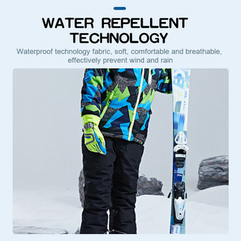 X-TIGER Ски панталони с лигавник, момчета и момичета, зимни -30 температурни спортни дрехи, детски снежни бури, водоустойчиви, топли панталони за ски