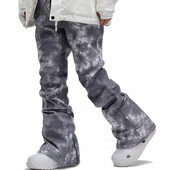 -50 prekės ženklo moterų ir vyrų sniego kelnės, lauko snieglenčių kelnės, slidžių dirželiai, seilinukai, vandeniui atsparus alpinizmo diržas, žieminis kostiumas