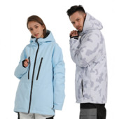 2022 m. Nauja žieminė slidinėjimo striukė, negabaritinė vyriška, moteriška, šilta, atspari vėjui, vandeniui atspari slidinėjimo snieglenčių striukė, kvėpuojanti sniego paltai, Unisex