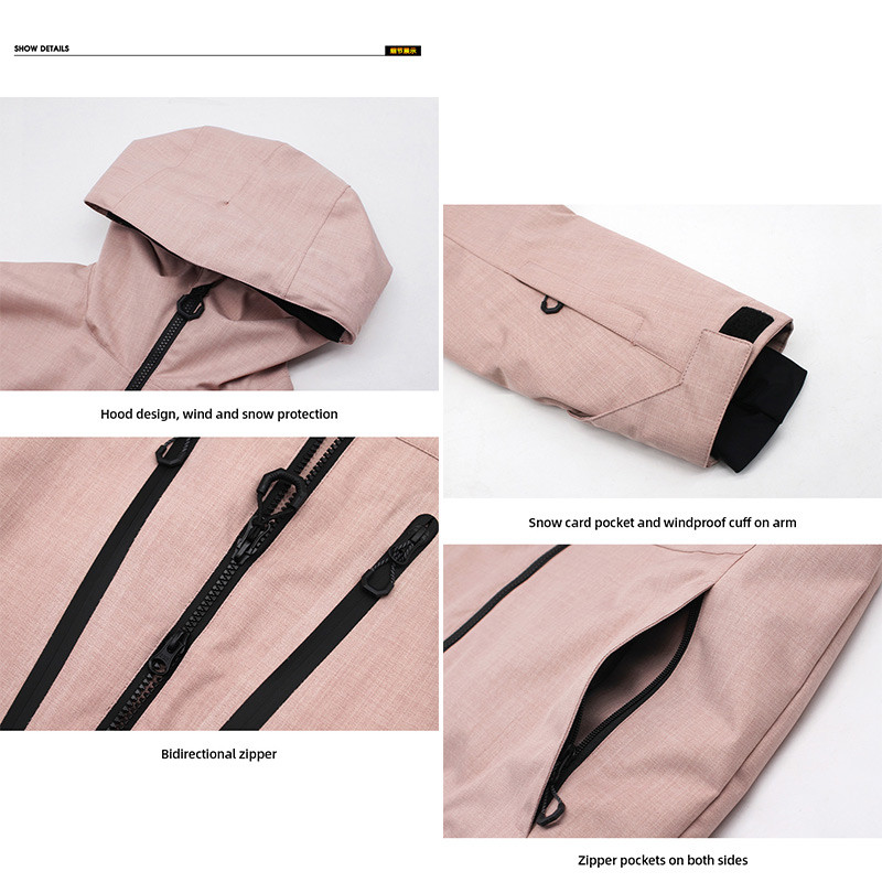 2022 m. Nauja žieminė slidinėjimo striukė, negabaritinė vyriška, moteriška, šilta, atspari vėjui, vandeniui atspari slidinėjimo snieglenčių striukė, kvėpuojanti sniego paltai, Unisex