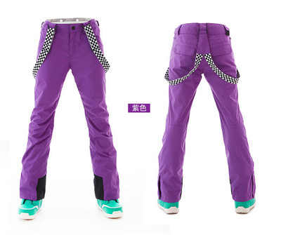 Moteriškos žiemos slidinėjimo kelnės lauke, kvėpuojančios ir šiltos pastorintos snieglenčių kelnės