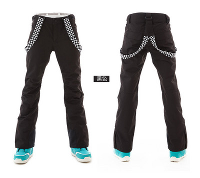 Moteriškos žiemos slidinėjimo kelnės lauke, kvėpuojančios ir šiltos pastorintos snieglenčių kelnės