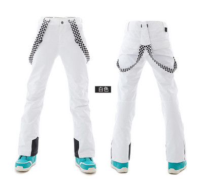 Moteriškos žiemos slidinėjimo kelnės lauke, kvėpuojančios ir šiltos pastorintos snieglenčių kelnės