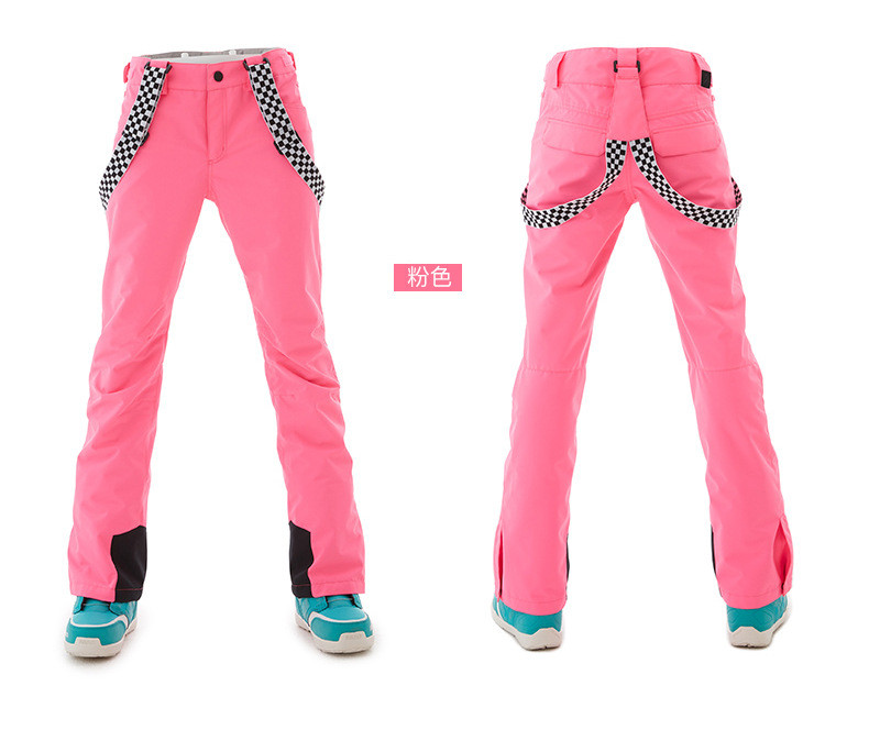 Moteriškos žiemos slidinėjimo kelnės lauke, kvėpuojančios ir šiltos pastorintos snieglenčių kelnės