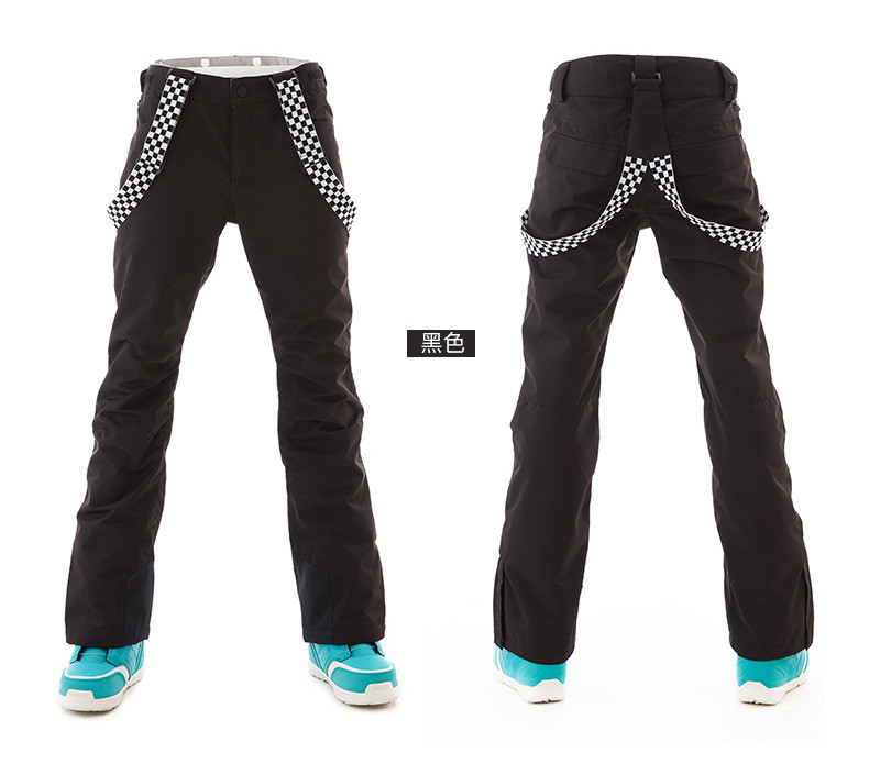 Moteriškos žiemos slidinėjimo kelnės lauke, kvėpuojančios ir šiltos pastorintos snieglenčių kelnės