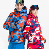 VECTOR Slidinėjimo Striukės Moteriškos Vyriškos Snieglentės Paltas Žiemos Žygio Stovyklavietės Įranga Neperšlampamas Atšilimas Spausdinimas Drabužiai Slidinėjimo Kostiumas