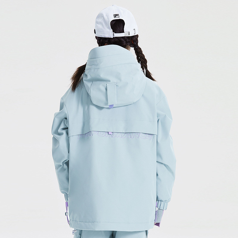 Vaikų slidinėjimo striukė mergaičių slidinėjimo kostiumas snieglenčių striukė berniukams vandeniui atsparus medvilninis vaikiškas slidinėjimo kostiumas žieminiai drabužiai terminis viršutinis gaubtas su užtrauktuku