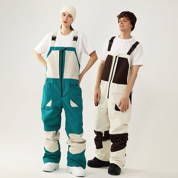 Νέο ολόσωμο παντελόνι σκι Γυναικεία φόρμα για σκι Αντιανεμική ανδρική αθλητική φόρμα για σνόουμπορντ Αδιάβροχη φόρμα χιονιού