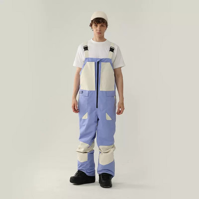 Naujos vientisos slidinėjimo kelnės moteriškos slidinėjimo kombinezonas nuo vėjo vyriškas lauko sportinis snieglenčių kostiumas, neperšlampamas sniego kostiumas.