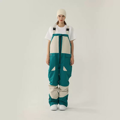 Naujos vientisos slidinėjimo kelnės moteriškos slidinėjimo kombinezonas nuo vėjo vyriškas lauko sportinis snieglenčių kostiumas, neperšlampamas sniego kostiumas.