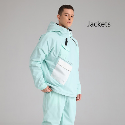 Žiemos nauji viršutiniai 2022 m. Slidinėjimo striukės Drabužiai Moteriški Vyriški lauko paltai Snieglenčių striukės Neperpučiamos nuo vėjo ir vandeniui atsparios slidinėjimo kostiumai Susiuvimas