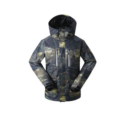 Gsou Snow Brand šilta slidinėjimo striukė vyrams Snieglentės Neperšlampama vėjui atspari kalnų slidinėjimo sportinė žieminė sportinė apranga Žieminiai paltai