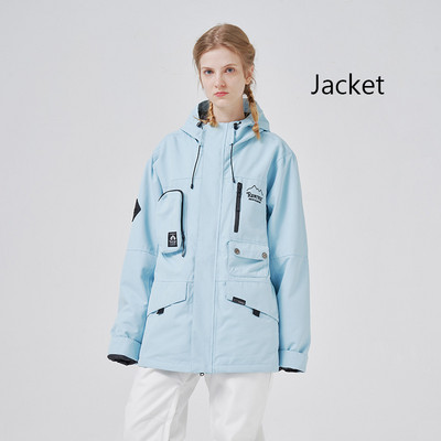 2022 m. nauja viršutinė slidinėjimo striukė Moteriška Vyriška su šiltu gobtuvu lauko sportinė snieglenčių striukė Vėjui atspari vandeniui slidinėjimo kostiumo paltai Žieminiai drabužiai