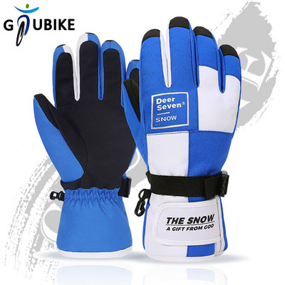 GTUBIKE Vaikams / suaugusiems, storos, šiltos, žieminės dviračių slidinėjimo pirštinės