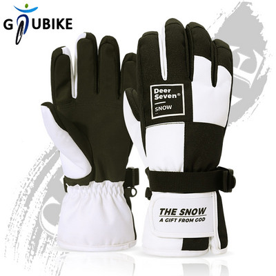 GTUBIKE Vaikams / suaugusiems, storos, šiltos, žieminės dviračių slidinėjimo pirštinės
