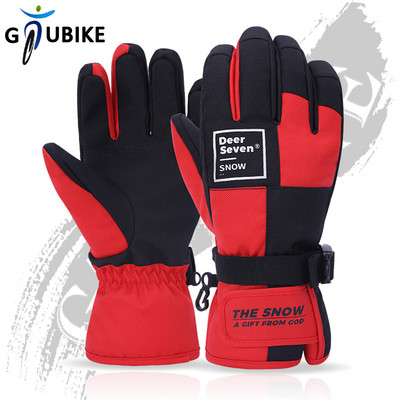 GTUBIKE Vaikams / suaugusiems, storos, šiltos, žieminės dviračių slidinėjimo pirštinės