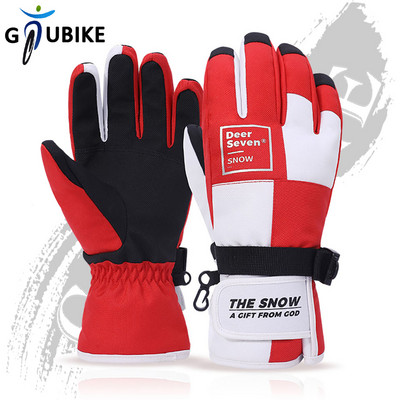 GTUBIKE Vaikams / suaugusiems, storos, šiltos, žieminės dviračių slidinėjimo pirštinės