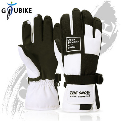 GTUBIKE Vaikams / suaugusiems, storos, šiltos, žieminės dviračių slidinėjimo pirštinės