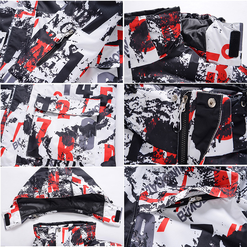 Nauja vyriška snieglenčių striukė žieminė lauko šilta, neperšlampama nuo vėjo slidinėjimo apranga Thermal Mountain sniego striukė Slidinėjimo kombinezonai vyriški