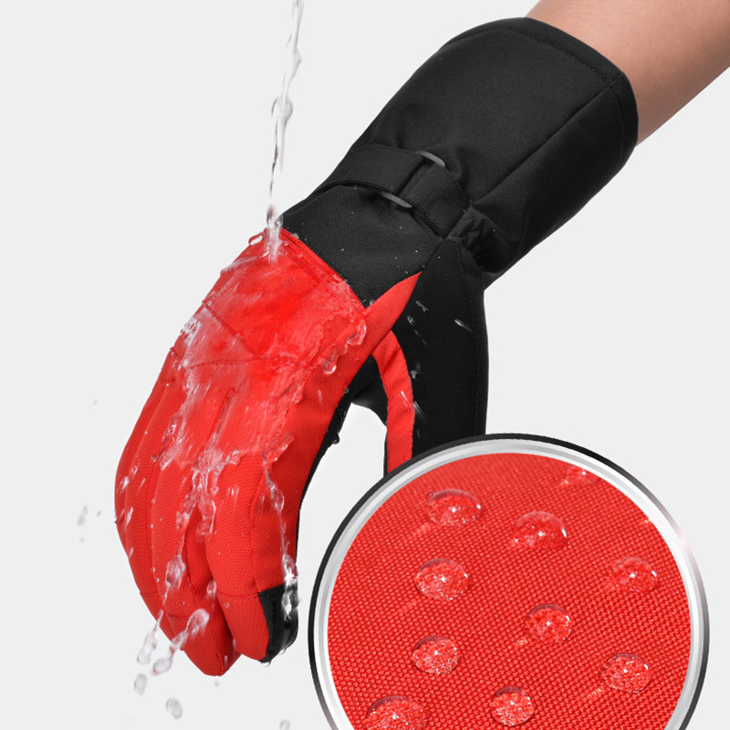 Boodun Winter Moteriškos Slidinėjimo Pirštinės Jutiklinis Ekranas Šiltas Fleece Neperšlampamos Slidinėjimo Snieglentės Pirštinės Skeldytos pirštinės Motociklo Pirštinės