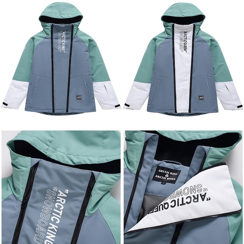 Naujos mados slidinėjimo striukės Vyriškos Moteriškos žieminės slidinėjimo apranga Neperšlampamos itin šiltos snieglenčių kelnės Sniego striukės arba kelnės slidinėjimo paltas